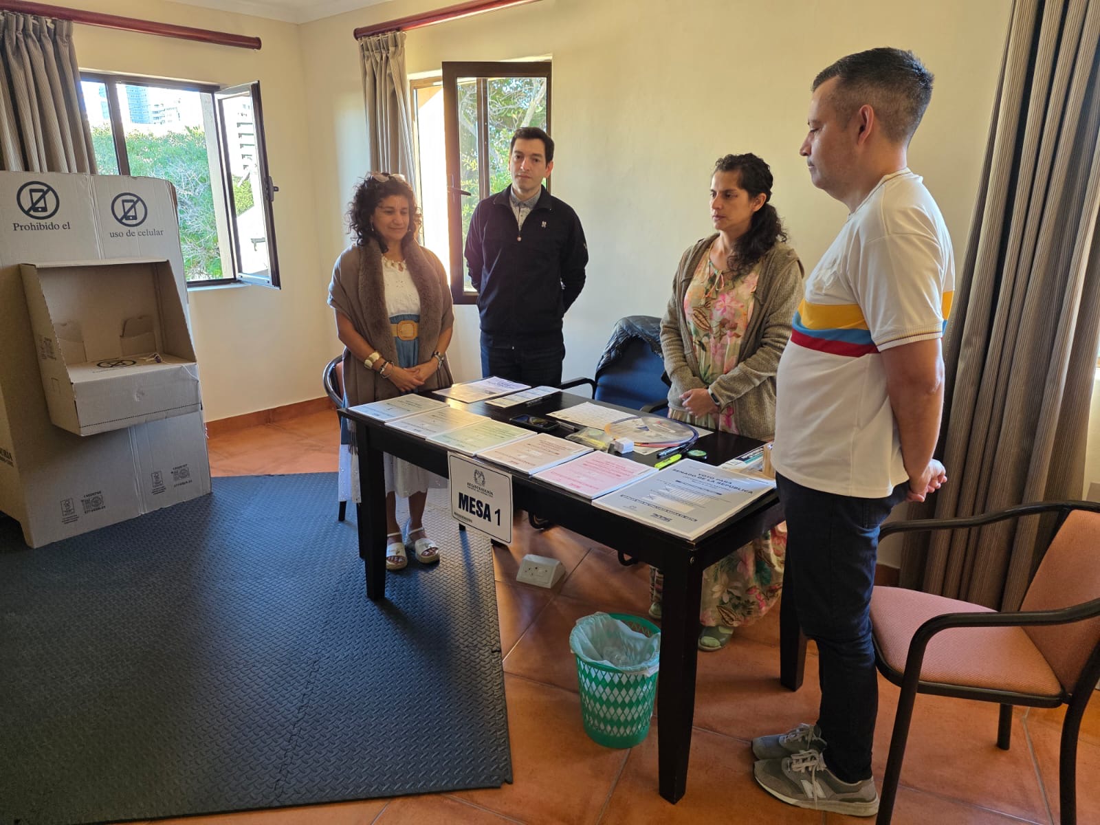 Colombianos en Sudáfrica participaron en la jornada electoral para la elección del Congreso de la República 2026