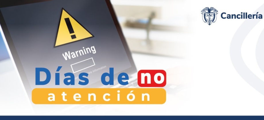 Embajada de Colombia en Sudáfrica y su Sección Consular no tendrán atención al público el lunes 17 de junio de 2024 