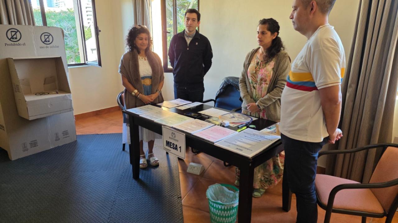 Colombianos en Sudáfrica participaron en la jornada electoral para la elección del Congreso de la República 2026