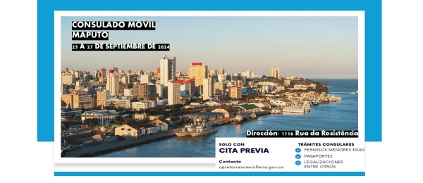 Banner invitando al Consulado Móvil 